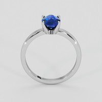 1.12 Ct. Blue Sapphire Ring, 18K White Gold 3