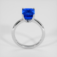 3.04 Ct. Blue Sapphire Ring, 18K White Gold 3