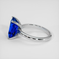 3.04 Ct. Blue Sapphire Ring, 18K White Gold 4