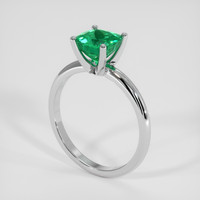 1.57 Ct. Emerald Ring, 18K White Gold 2