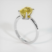 2.65 Ct. Sapphire Ring, 18K White Gold 2