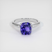 2.59 Ct. Sapphire Ring, 18K White Gold 1