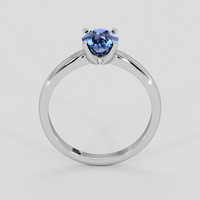 1.17 Ct. Blue Sapphire Ring, 18K White Gold 3