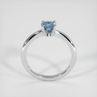 0.74 Ct. Greyish Blue Sapphire Ring, 18K White Gold 3