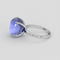 16.85 Ct. Blue Sapphire Ring, 18K White Gold 4