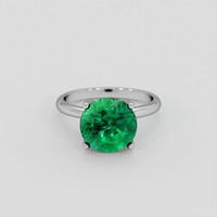 4.36 Ct. Emerald Ring, 18K White Gold 1
