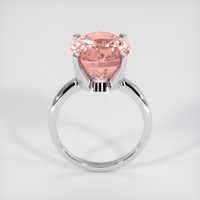 9.97 Ct. Padparadscha Sapphire Ring, 18K White Gold 3