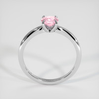0.89 Ct. Pink Sapphire Ring, 18K White Gold 3