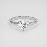 1.10 Ct. White Sapphire Ring, 18K White Gold 1