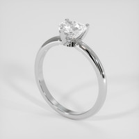 1.10 Ct. White Sapphire Ring, 18K White Gold 2