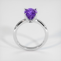 2.13 Ct. Purple Sapphire Ring, 18K White Gold 3