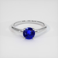 1.47 Ct. Blue Sapphire Ring, 18K White Gold 1