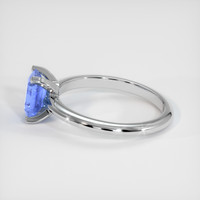 1.01 Ct. Sapphire Ring, 18K White Gold 4