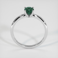 0.65 Ct. Bluish Green Sapphire Ring, 18K White Gold 3