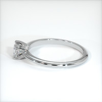 0.51 Ct. White Sapphire Ring, 18K White Gold 4