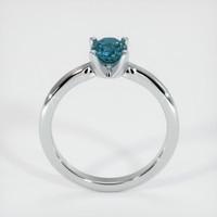 0.66 Ct. Sapphire Ring, 18K White Gold 3