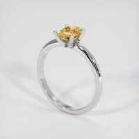 1.10 Ct. Sapphire Ring, 18K White Gold 2