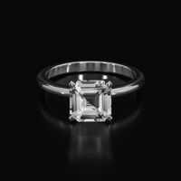 2.62 Ct. Sapphire Ring, 18K White Gold 1
