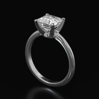 2.62 Ct. Sapphire Ring, 18K White Gold 2