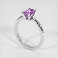 1.00 Ct. Sapphire Ring, 18K White Gold 2
