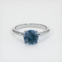 1.44 Ct. Sapphire Ring, 18K White Gold 1