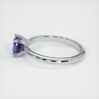 0.86 Ct. Sapphire Ring, 18K White Gold 4