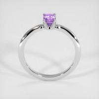 0.61 Ct. Purple Sapphire Ring, 18K White Gold 3