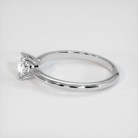 0.70 Ct. White Sapphire Ring, 18K White Gold 4