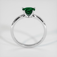 0.97 Ct. Bluish Green Sapphire Ring, 18K White Gold 3