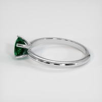 0.97 Ct. Bluish Green Sapphire Ring, 18K White Gold 4