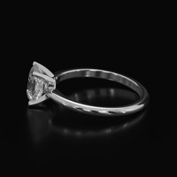 2.11 Ct. White Sapphire Ring, 18K White Gold 4