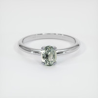 1.25 Ct. Sapphire Ring, 18K White Gold 1