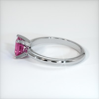 0.69 Ct. Purplish Pink Sapphire Ring, 18K White Gold 4