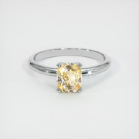 1.45 Ct. Sapphire Ring, 18K White Gold 1