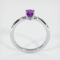 0.64 Ct. Purple Sapphire Ring, 18K White Gold 3