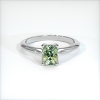 1.06 Ct. Sapphire Ring, 18K White Gold 1