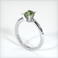1.06 Ct. Sapphire Ring, 18K White Gold 2