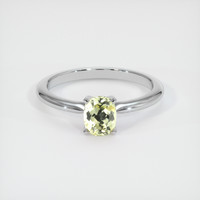 0.98 Ct. Sapphire Ring, 18K White Gold 1