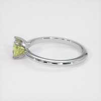 0.98 Ct. Sapphire Ring, 18K White Gold 4
