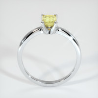 0.88 Ct. Yellow Sapphire Ring, 18K White Gold 3