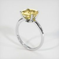 2.77 Ct. Sapphire Ring, 18K White Gold 2
