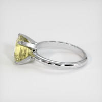 3.03 Ct. Yellow Sapphire Ring, 18K White Gold 4