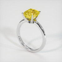 3.56 Ct. Sapphire Ring, 18K White Gold 2