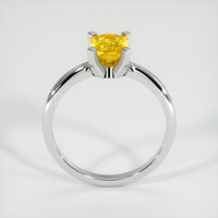 1.09 Ct. Yellow Sapphire Ring, 18K White Gold 3