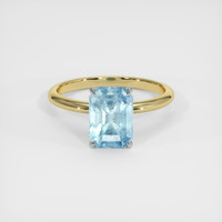 2.50 Ct. Gemstone Ring, 14K White & Yellow 1