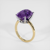 10.95 Ct. Gemstone Ring, 14K White & Yellow 2