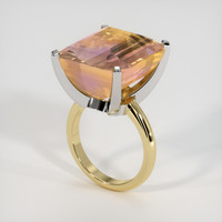 21.99 Ct. Gemstone Ring, 14K White & Yellow 2