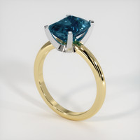 2.72 Ct. Gemstone Ring, 14K White & Yellow 2