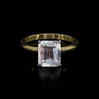 2.00 Ct. Gemstone Ring, 14K White & Yellow 1