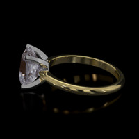 2.00 Ct. Gemstone Ring, 14K White & Yellow 4